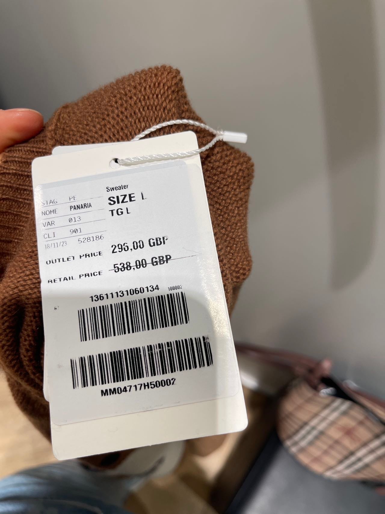 Tan Maxi jumper