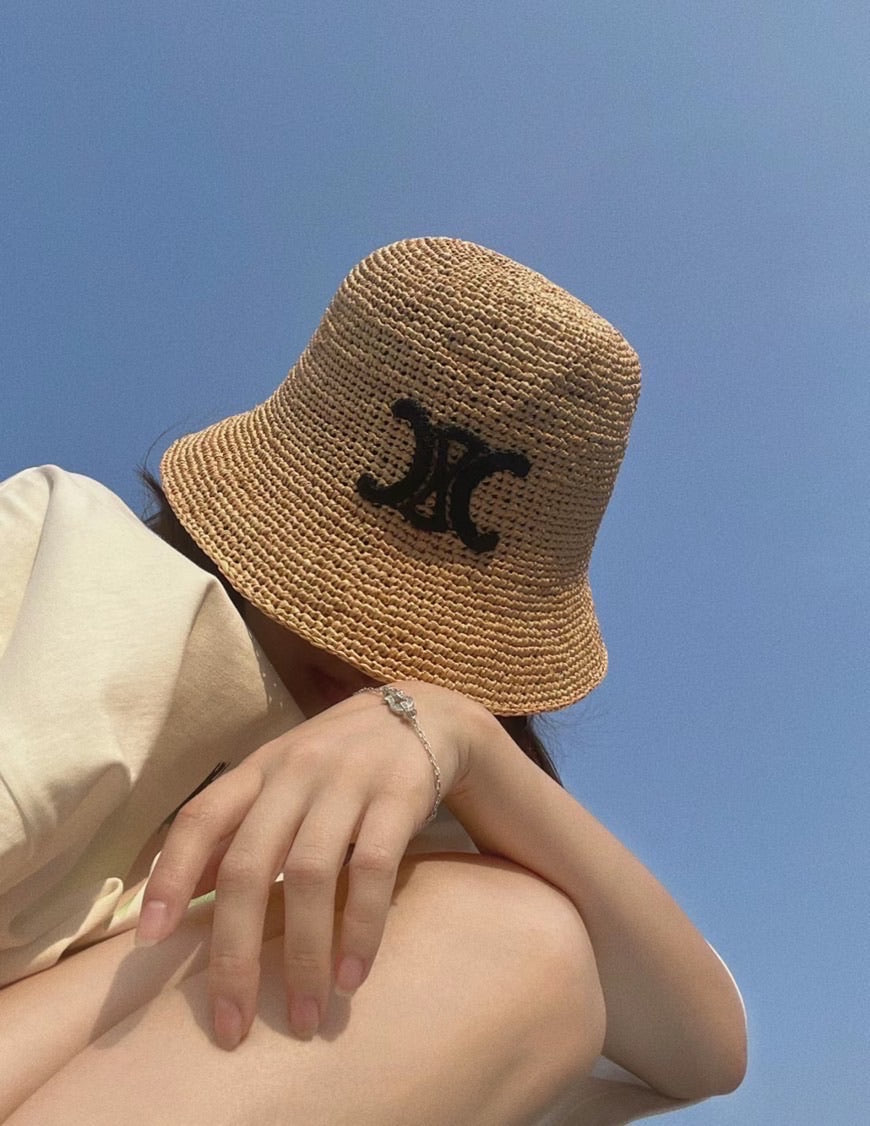 Straw Bucket Hat