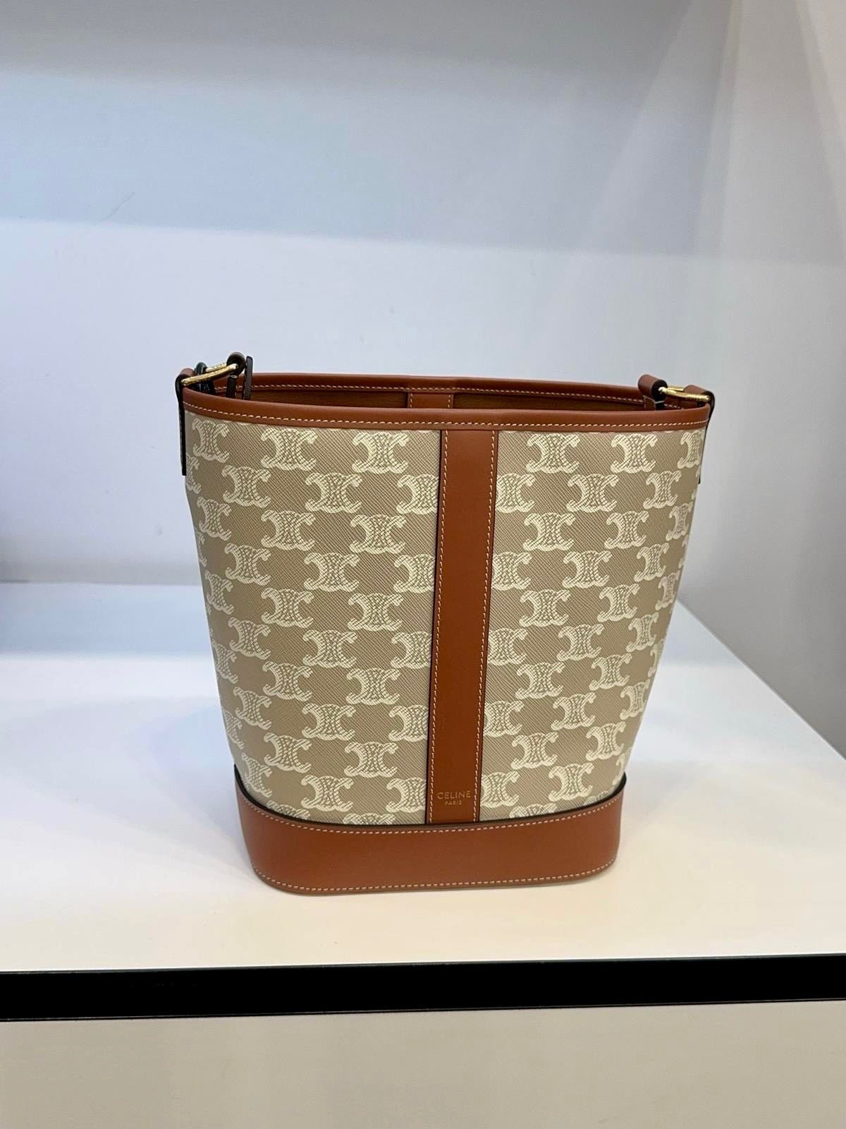 Cream Bucket Small Bag