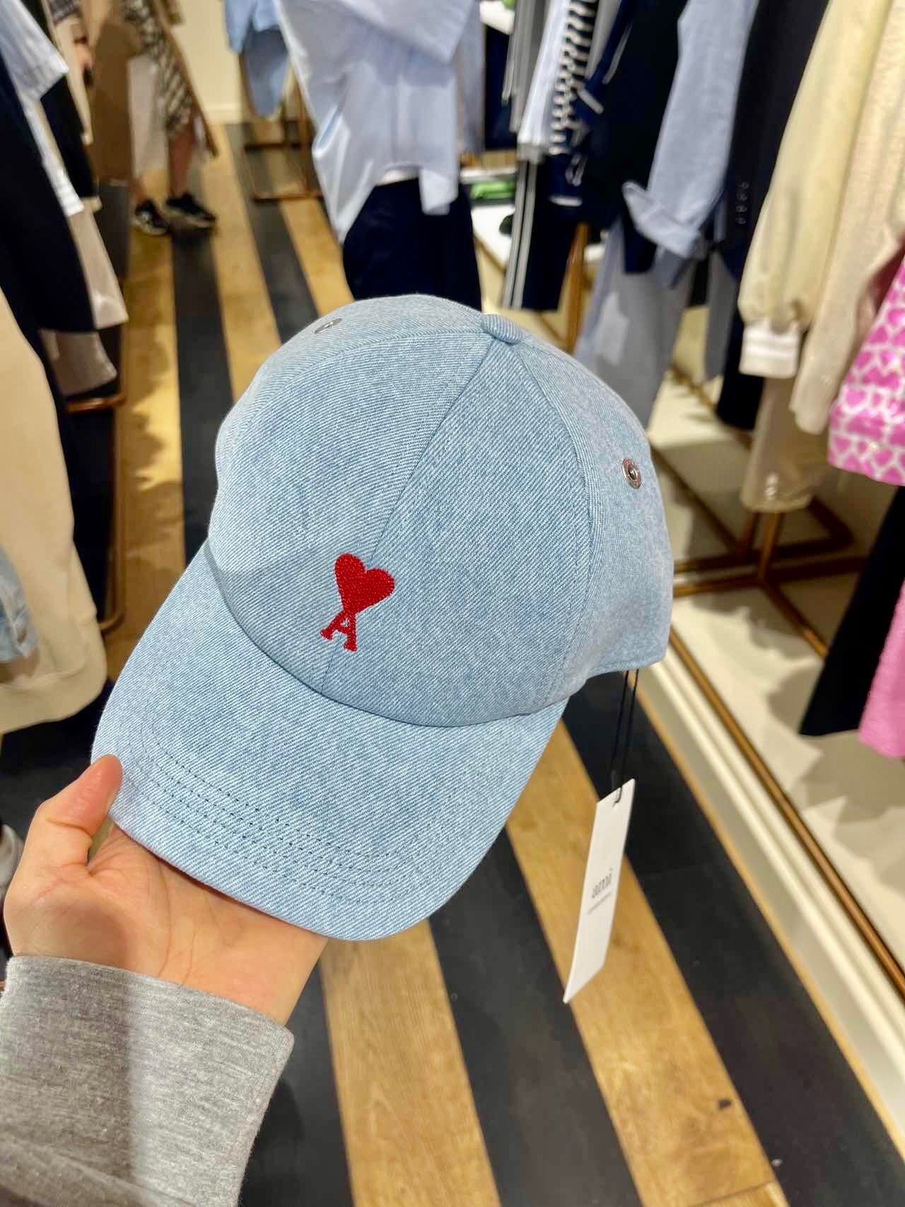 Denim Heart Hat