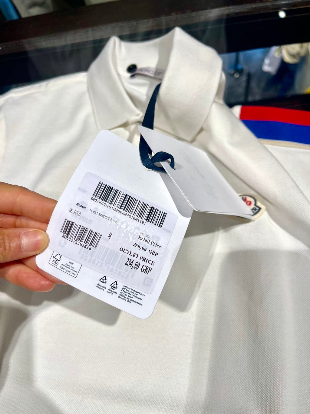 Navy shoulder Polo shirt