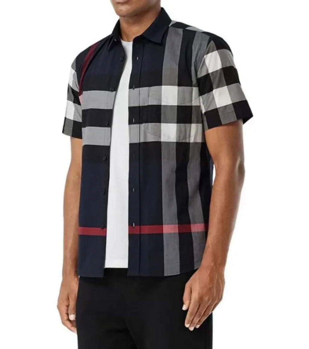 Navy Checker shirt